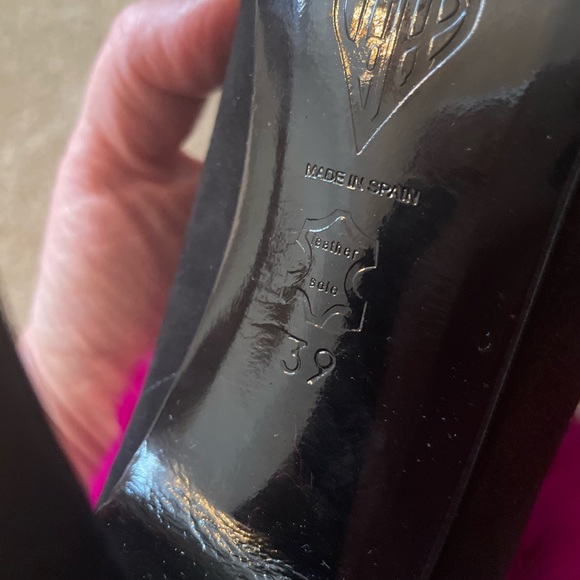 Vintage Terry de Havilland black boot with fuchsia faux fur in size 39 - Picture 10 of 10